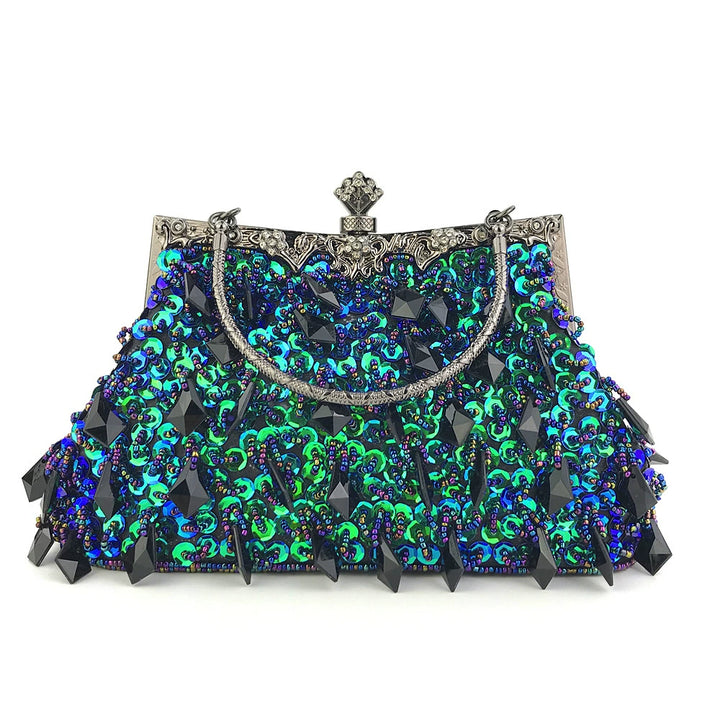 Delicate Gorgeous Beading Clutch Women&