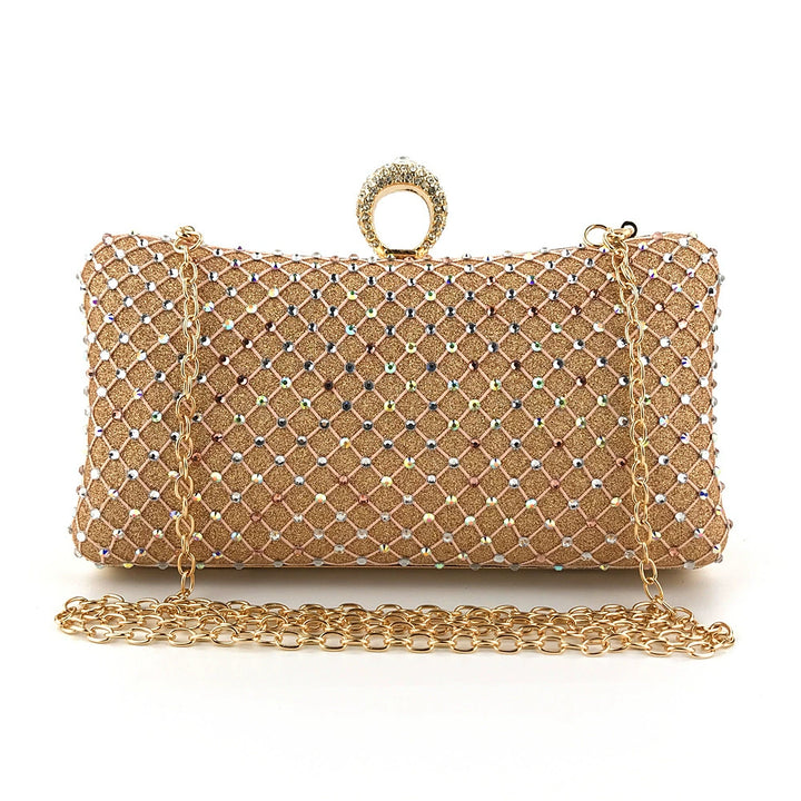 Delicate Rhinestone Clutch Women&
