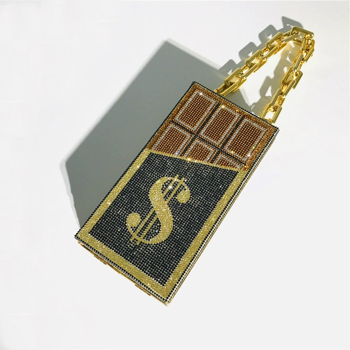 Alloy Sparkly Rhinestone Clutch Women&