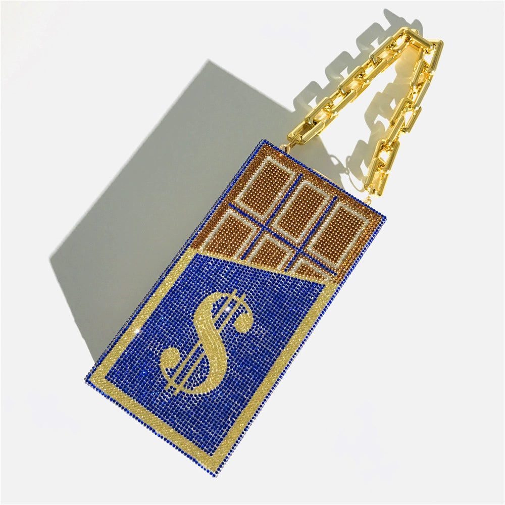 Alloy Sparkly Rhinestone Clutch Women&