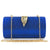 Alloy Solid Color Sparkly Leaf Clutch Women's Handbags