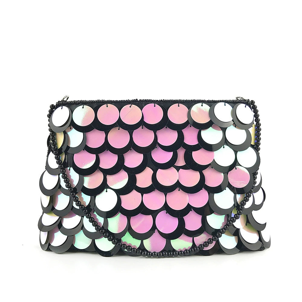 Delicate Sequins Beading Clutch Women&