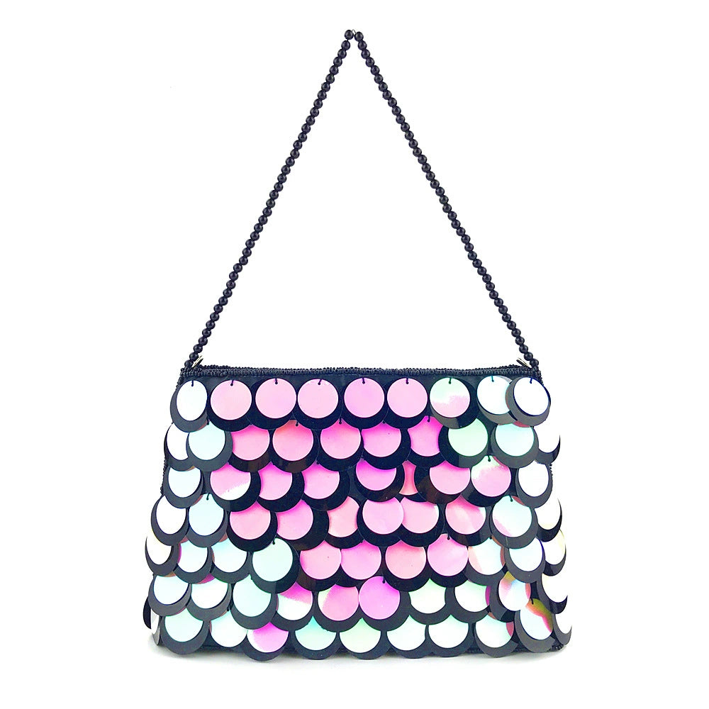 Delicate Sequins Beading Clutch Women&