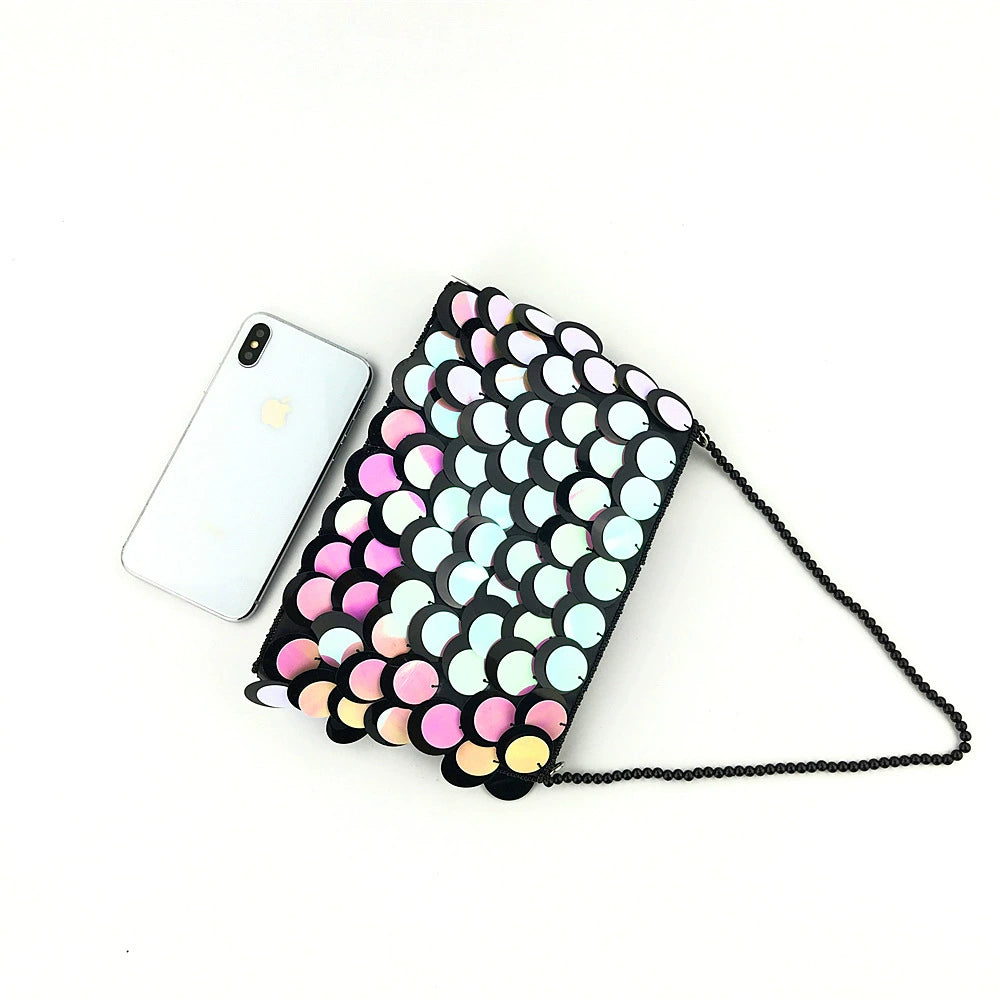 Delicate Sequins Beading Clutch Women&