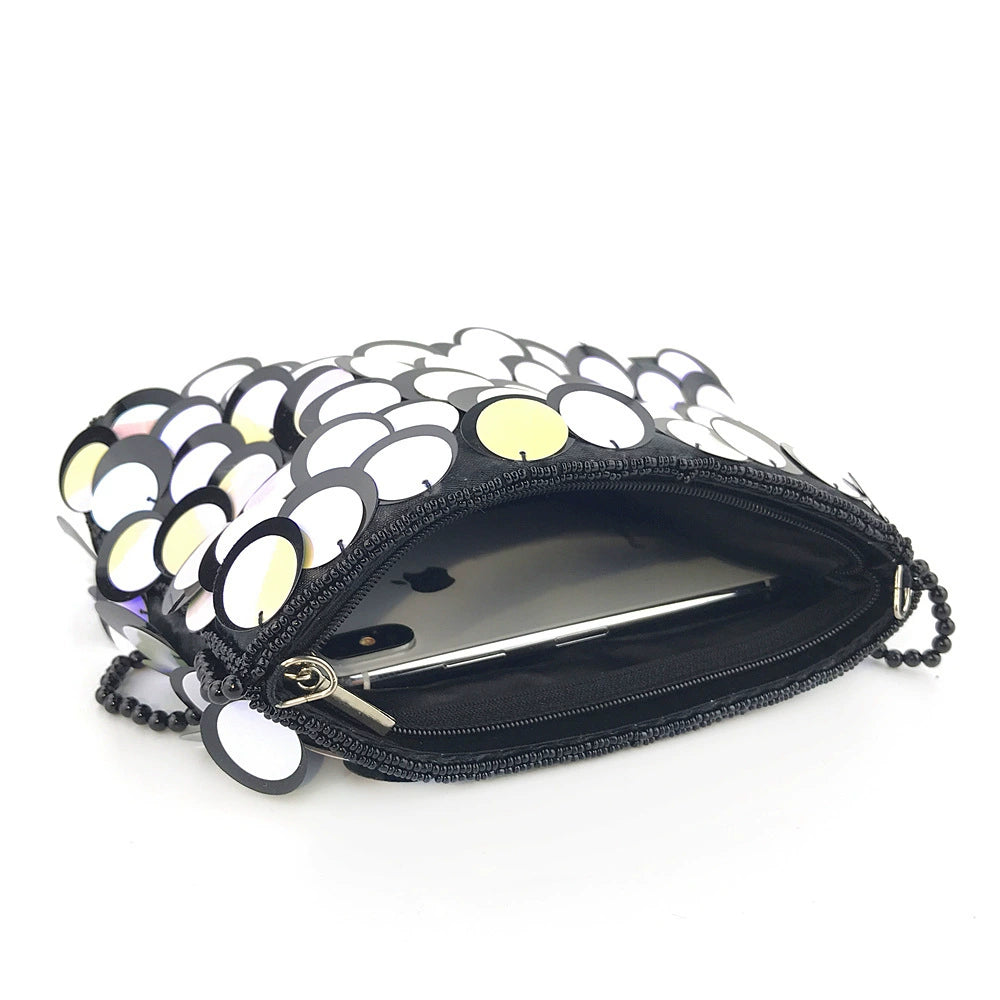Delicate Sequins Beading Clutch Women&