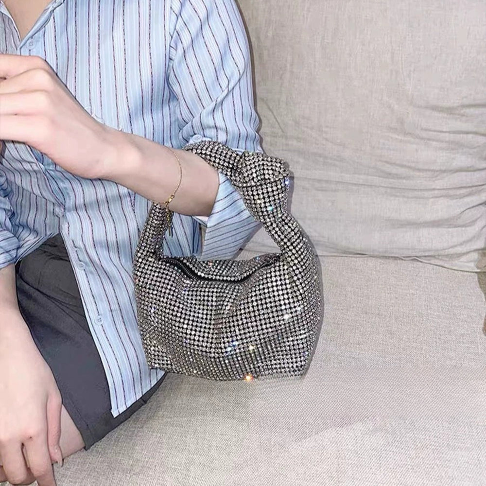 Charming Gorgeous Rhinestone Clutch Women&