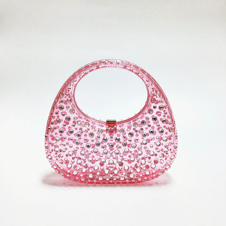 Charming Rhinestone Clutch Women&