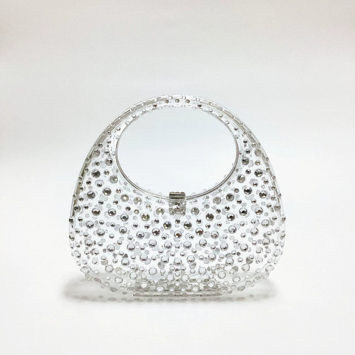 Charming Rhinestone Clutch Women&