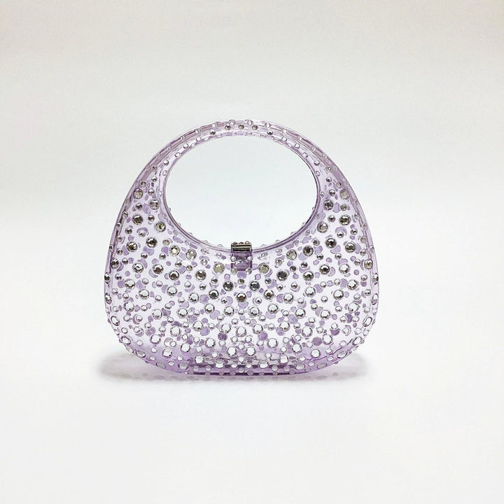 Charming Rhinestone Clutch Women&