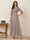 A-Line/Princess Scoop Half Sleeves Ankle-Length Mother of the Bride Dresses with Appliques