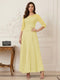 A-Line/Princess Scoop Half Sleeves Ankle-Length Mother of the Bride Dresses with Appliques