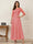 A-Line/Princess Scoop Half Sleeves Ankle-Length Mother of the Bride Dresses with Appliques