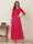 A-Line/Princess Scoop Half Sleeves Ankle-Length Mother of the Bride Dresses with Appliques