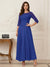 A-Line/Princess Scoop Half Sleeves Ankle-Length Mother of the Bride Dresses with Appliques