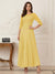 A-Line/Princess Scoop Half Sleeves Ankle-Length Mother of the Bride Dresses with Appliques