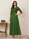 A-Line/Princess Scoop Half Sleeves Ankle-Length Mother of the Bride Dresses with Appliques