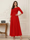 A-Line/Princess Scoop Half Sleeves Ankle-Length Mother of the Bride Dresses with Appliques