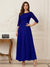 A-Line/Princess Scoop Half Sleeves Ankle-Length Mother of the Bride Dresses with Appliques