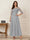 A-Line/Princess Scoop Half Sleeves Ankle-Length Mother of the Bride Dresses with Appliques