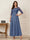 A-Line/Princess Scoop Half Sleeves Ankle-Length Mother of the Bride Dresses with Appliques