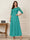 A-Line/Princess Scoop Half Sleeves Ankle-Length Mother of the Bride Dresses with Appliques