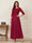 A-Line/Princess Scoop Half Sleeves Ankle-Length Mother of the Bride Dresses with Appliques