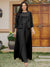 Lace Chiffon Square Neck 3/4 Sleeves 3 Pieces Plus Size Pantsuits with Appliques & Jacket