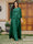 Lace Chiffon Square Neck 3/4 Sleeves 3 Pieces Plus Size Pantsuits with Appliques & Jacket