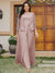 Lace Chiffon Square Neck 3/4 Sleeves 3 Pieces Plus Size Pantsuits with Appliques & Jacket
