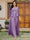 Lace Chiffon Square Neck 3/4 Sleeves 3 Pieces Plus Size Pantsuits with Appliques & Jacket