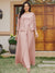 Lace Chiffon Square Neck 3/4 Sleeves 3 Pieces Plus Size Pantsuits with Appliques & Jacket