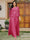 Lace Chiffon Square Neck 3/4 Sleeves 3 Pieces Plus Size Pantsuits with Appliques & Jacket