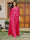 Lace Chiffon Square Neck 3/4 Sleeves 3 Pieces Plus Size Pantsuits with Appliques & Jacket