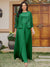 Lace Chiffon Square Neck 3/4 Sleeves 3 Pieces Plus Size Pantsuits with Appliques & Jacket