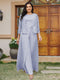 Lace Chiffon Square Neck 3/4 Sleeves 3 Pieces Plus Size Pantsuits with Appliques & Jacket