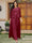 Lace Chiffon Square Neck 3/4 Sleeves 3 Pieces Plus Size Pantsuits with Appliques & Jacket