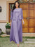 Lace Chiffon Square Neck 3/4 Sleeves 3 Pieces Plus Size Pantsuits with Appliques & Jacket