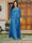 Lace Chiffon Square Neck 3/4 Sleeves 3 Pieces Plus Size Pantsuits with Appliques & Jacket