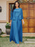 Lace Chiffon Square Neck 3/4 Sleeves 3 Pieces Plus Size Pantsuits with Appliques & Jacket