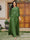 Lace Chiffon Square Neck 3/4 Sleeves 3 Pieces Plus Size Pantsuits with Appliques & Jacket