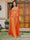 Lace Chiffon Square Neck 3/4 Sleeves 3 Pieces Plus Size Pantsuits with Appliques & Jacket