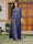 Lace Chiffon Square Neck 3/4 Sleeves 3 Pieces Plus Size Pantsuits with Appliques & Jacket