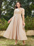 A-Line/Princess Scoop Half Sleeves Ankle-Length Long Plus Size Evening Dresses with Appliques