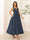 A-Line/Princess V Neck Sleeveless Long Evening Dresses with Bow Knot