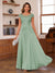A-Line/Princess Scoop Short Sleeves Chiffon Mother of the Bride Dresses with Applique