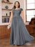 A-Line/Princess Scoop Short Sleeves Chiffon Plus Size Mother of the Bride Dresses with Applique