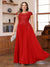 A-Line/Princess Scoop Short Sleeves Chiffon Plus Size Mother of the Bride Dresses with Applique