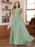 A-Line/Princess Scoop Short Sleeves Chiffon Plus Size Mother of the Bride Dresses with Applique