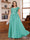 A-Line/Princess Scoop Short Sleeves Chiffon Plus Size Mother of the Bride Dresses with Applique