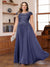 A-Line/Princess Scoop Short Sleeves Chiffon Plus Size Mother of the Bride Dresses with Applique
